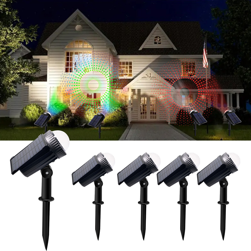 Wall Decor Lighting Tree - Outdoor Solar Projection Drip Light Garden