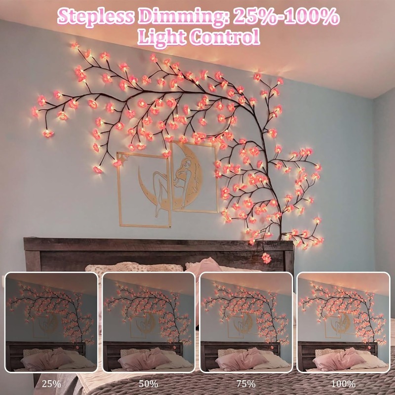 Wall Decor Lighting Tree - LED Cherry Blossom Tree Branch Lights