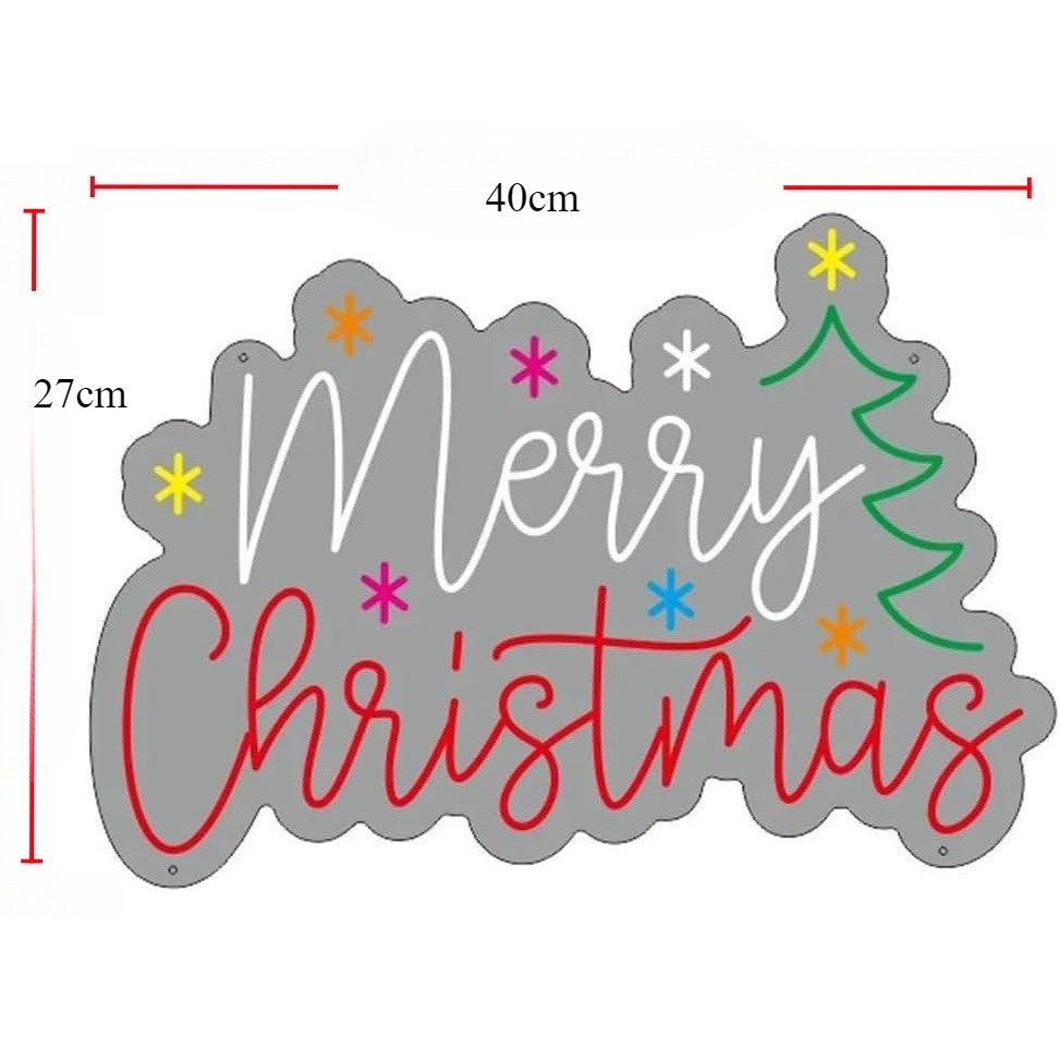 Merry Christmas Neon Sign with - Wall Decor Lighting Tree review and price