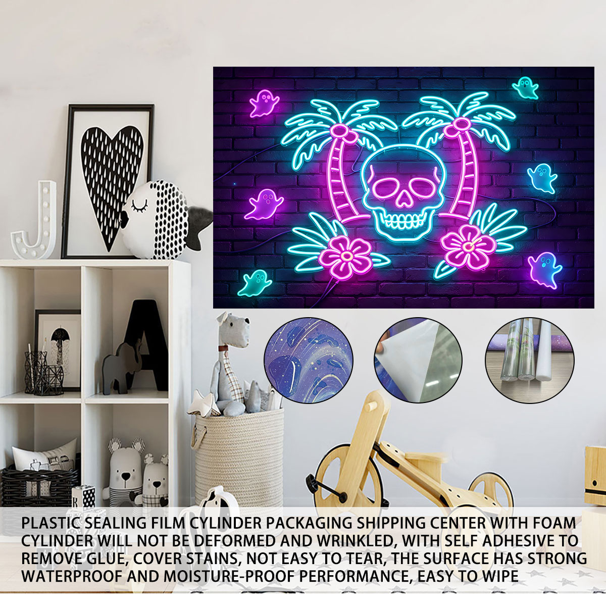 Neon Light Wall Sticker Palm T - Wall Decor Lighting Tree review and price