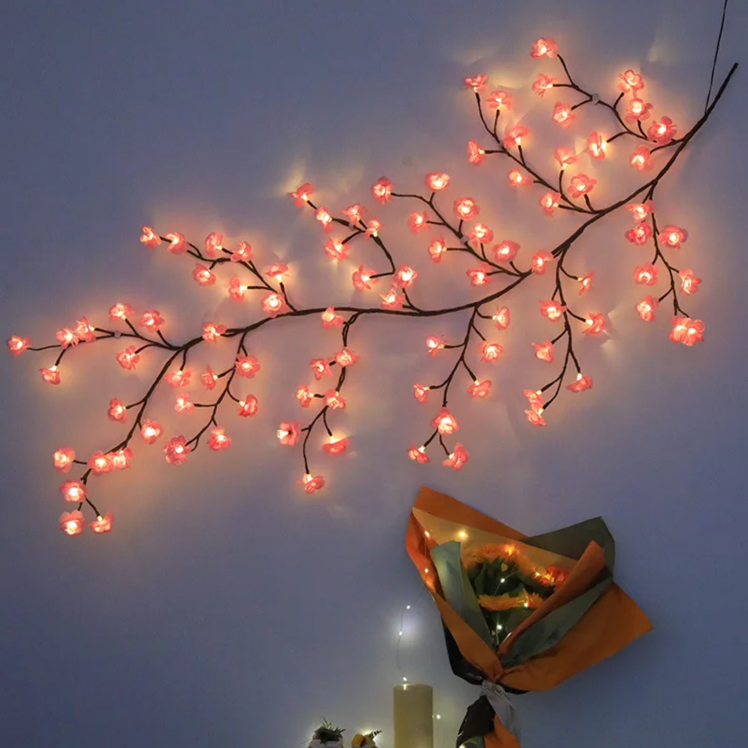 1.8M Cherry LED Tree Branch Li - Wall Decor Lighting Tree review and price