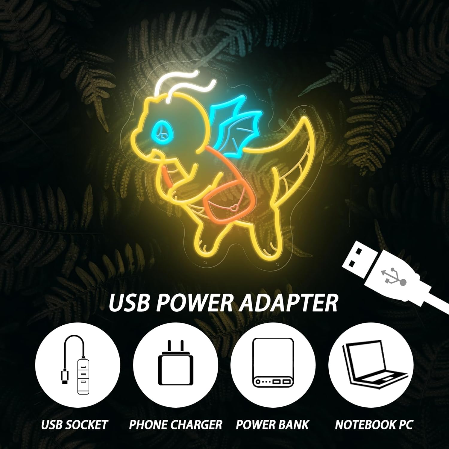 USB Dimmable Cute Dinosaur Neo - Outdoor Lighting Decor Ideas review and price