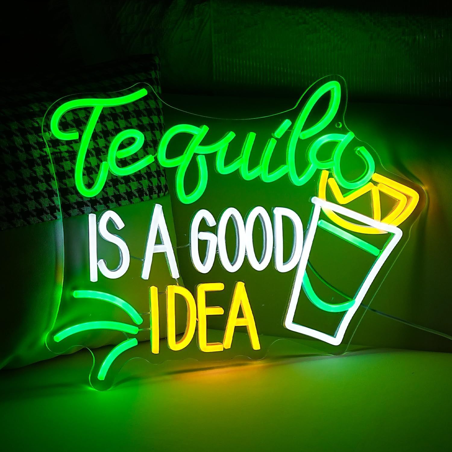Tequila Is A Good Idea Neon Si - Outdoor Lighting Decor Ideas review and price