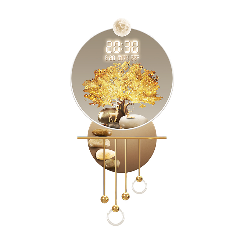 Light luxury style, wealth tre - Wall Decor Lighting Tree review and price