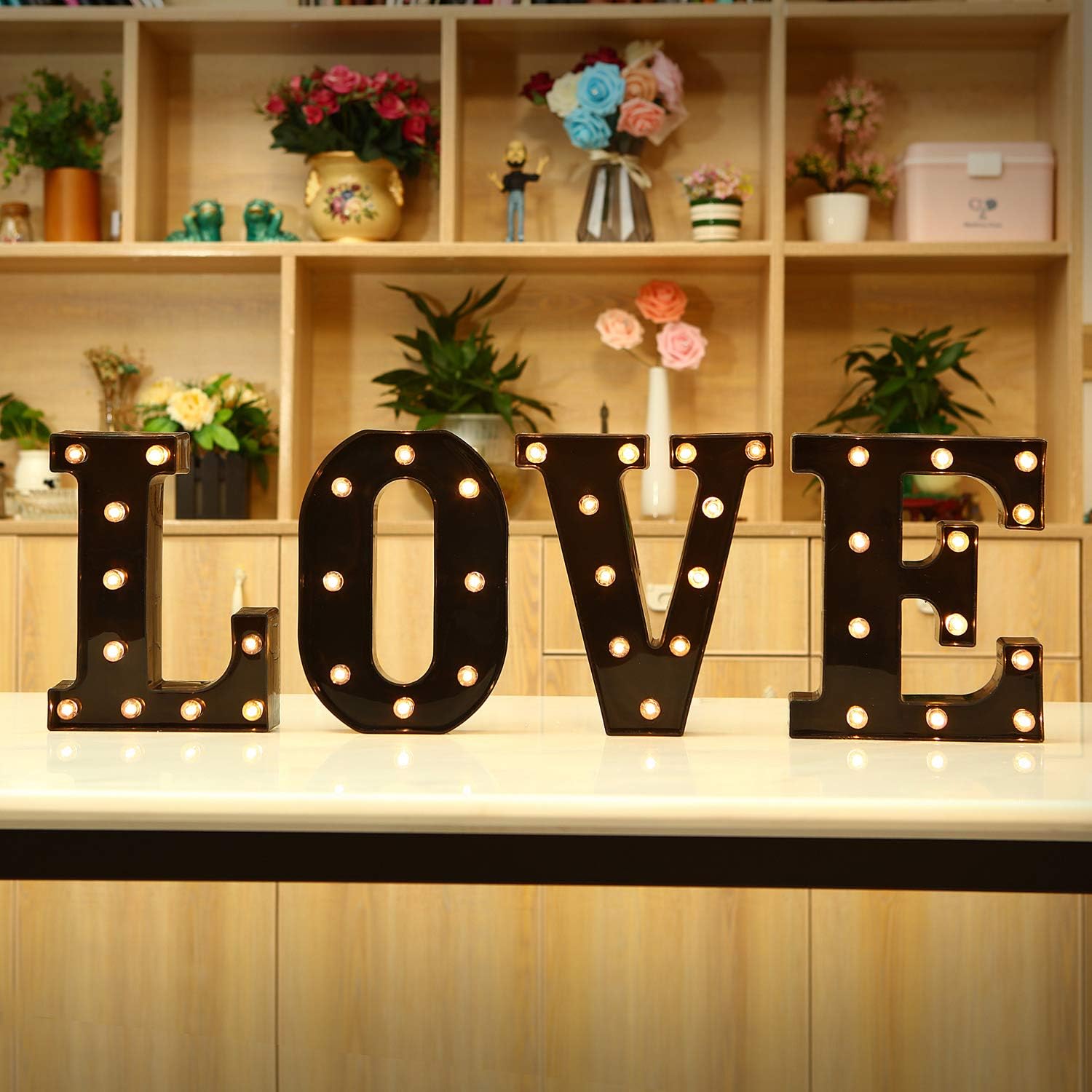 22cm Led Light Letters Black A - Lighting Decor For Diwali review and price