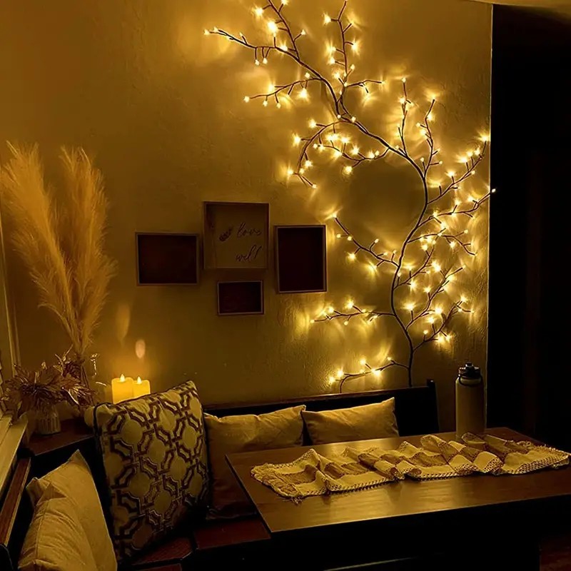 144 LEDs String Light Tree Bra - Wall Decor Lighting Tree review and price