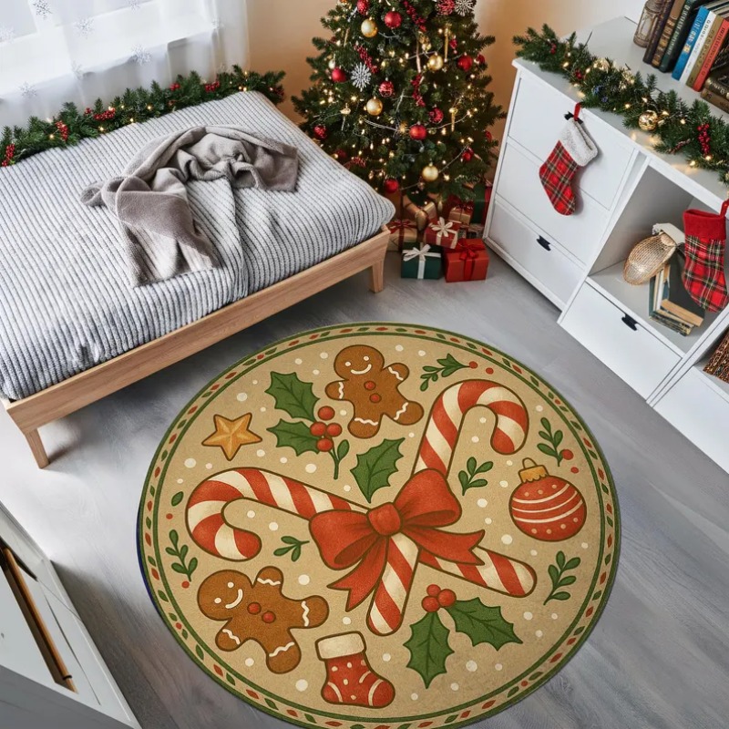 3D Christmas Village Rug Winte - Outdoor Lighting Decor Ideas review and price