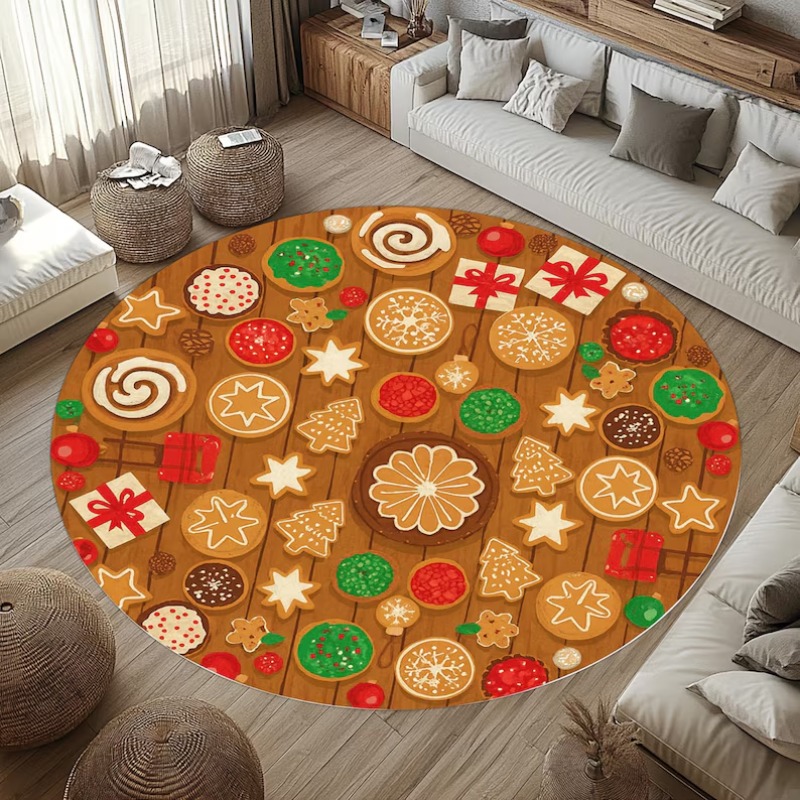 3D Christmas Village Rug Winte - Outdoor Lighting Decor Ideas review and price