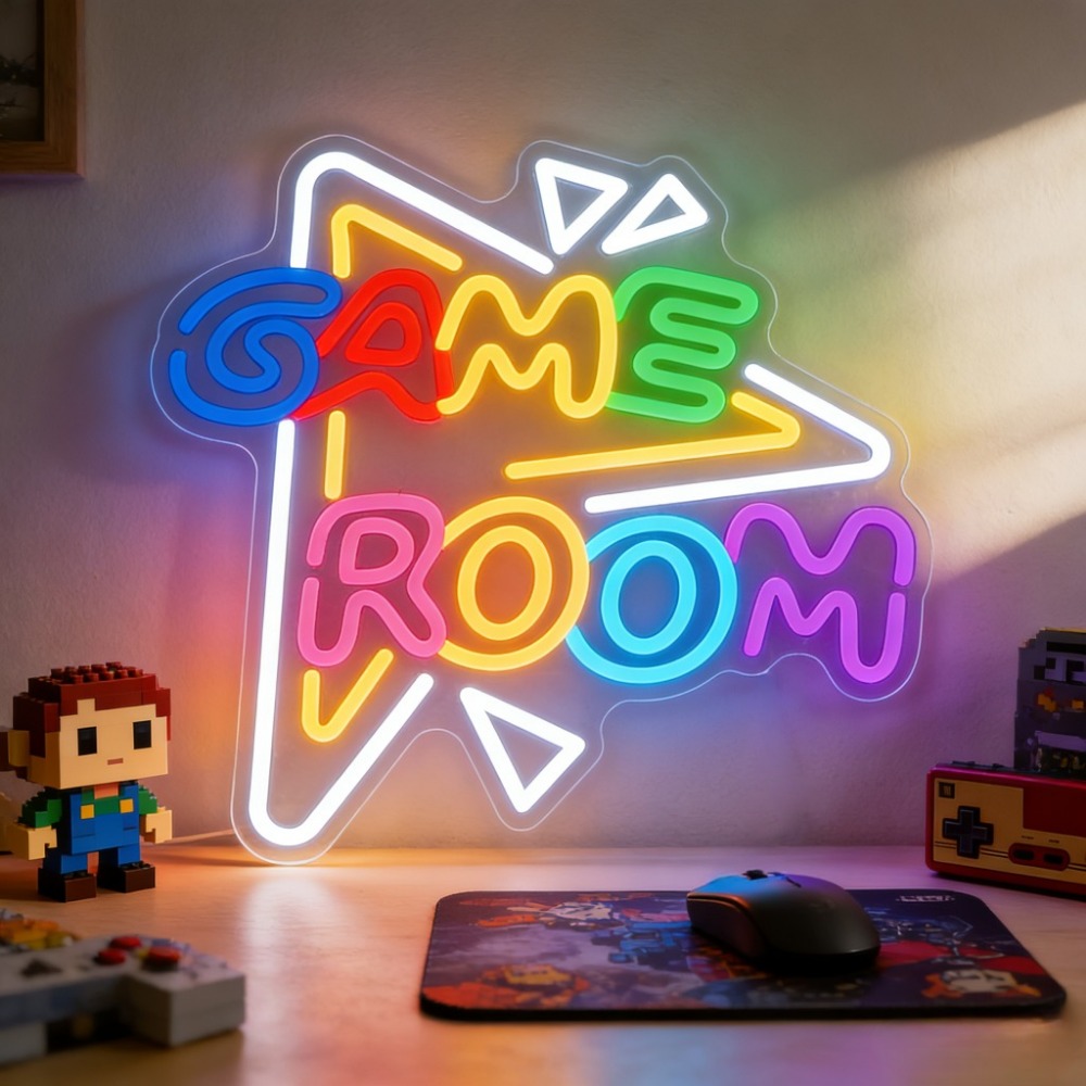 GAME ROOM LED Neon Sign Dimmab - Outdoor Lighting Decor Ideas review and price