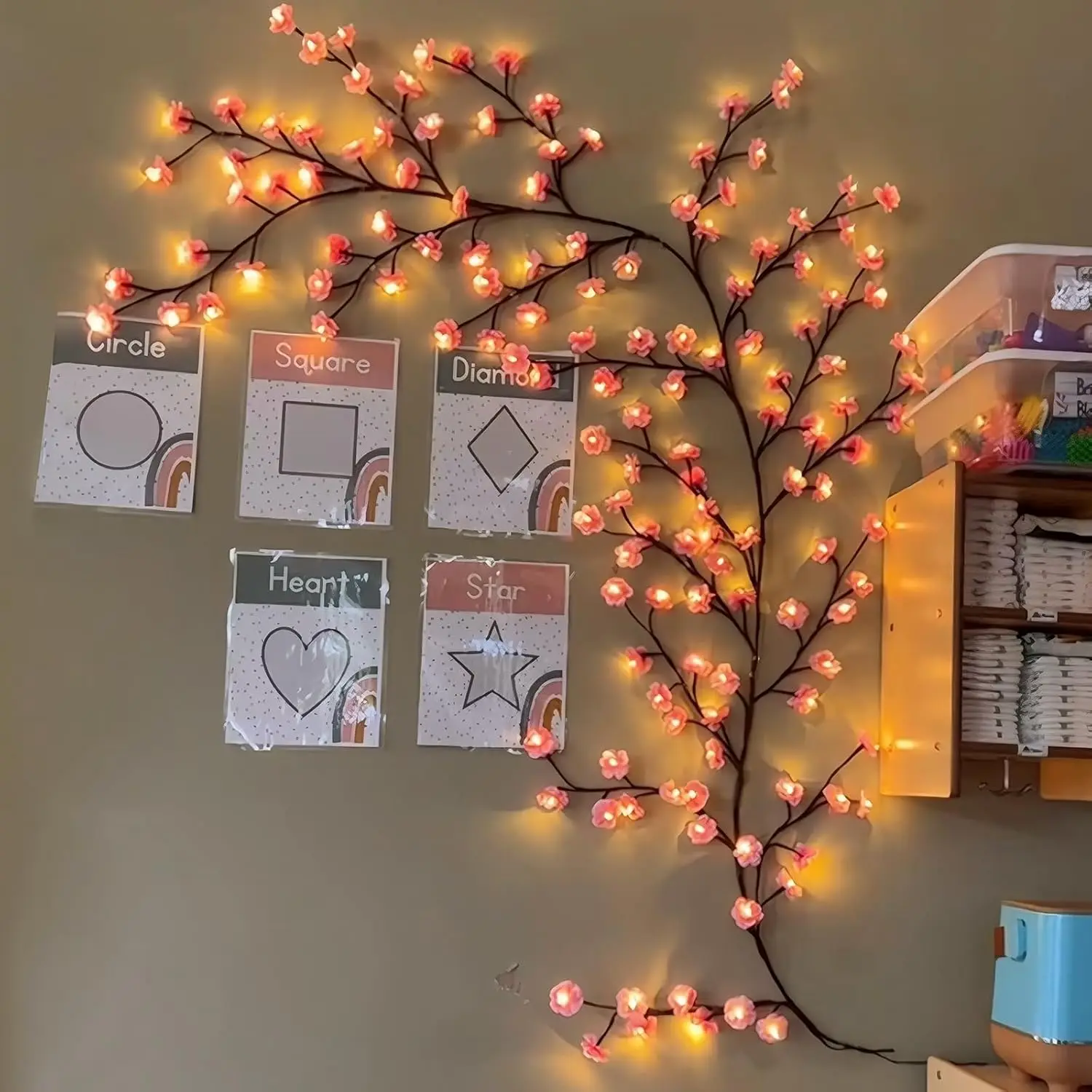 Cherry Blossom Willow Vine Twi - Wall Decor Lighting Tree review and price