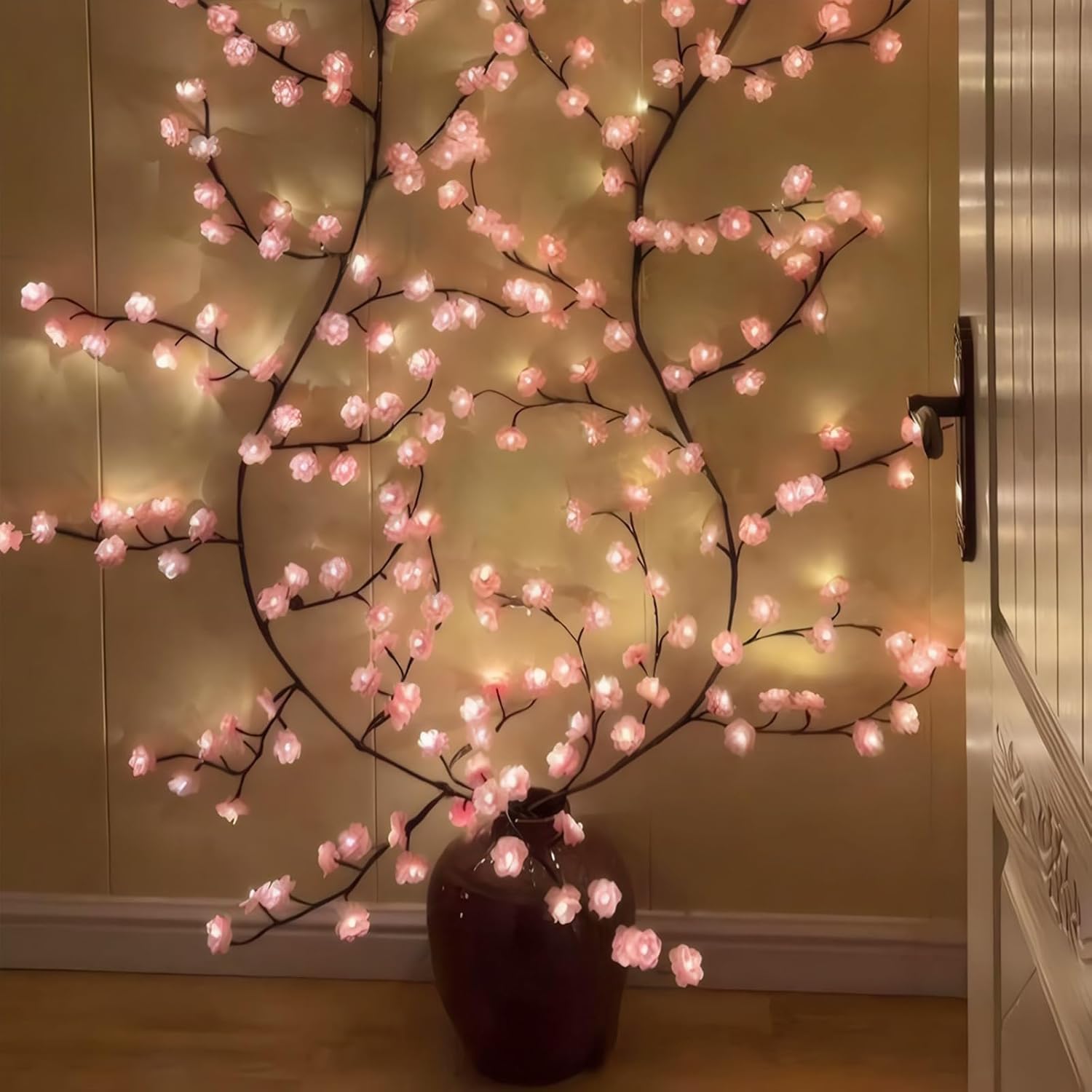 Cherry Blossom Willow Vine Twi - Wall Decor Lighting Tree review and price