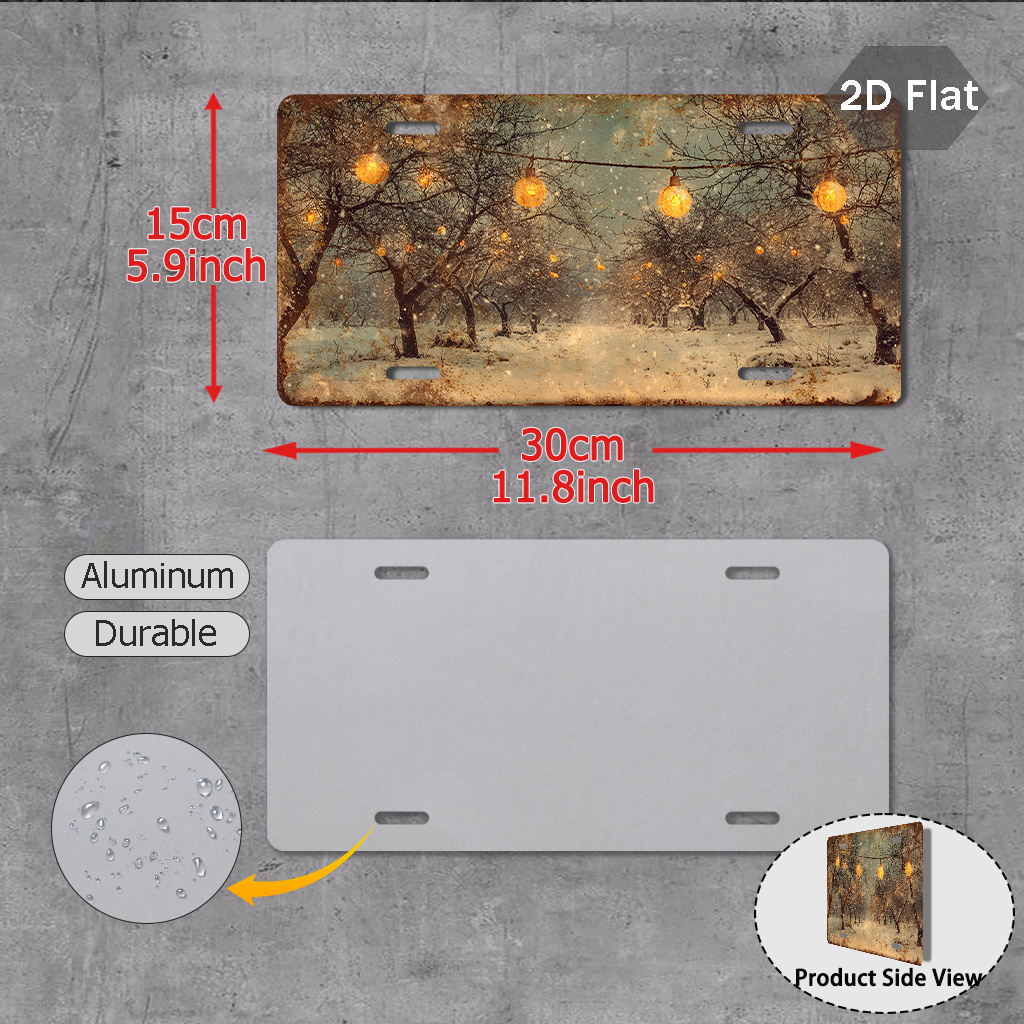 2D Flat Printing Winter Light  - Wall Decor Lighting Tree review and price