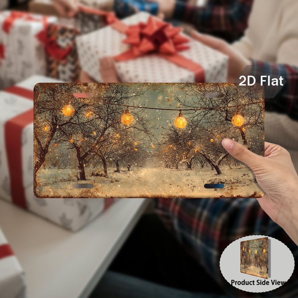 2D Flat Printing Winter Light  - Wall Decor Lighting Tree review and price